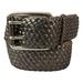 Michael Kors Accessories | Michael Kors Braided Woven Leather Wide Belt | Color: Gray/Silver | Size: L