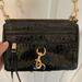 Rebecca Minkoff Bags | Black Snake Skin Patent Leather With Gold Hardware Rebecca Minkoff Purse | Color: Black | Size: Os