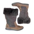 Coach Shoes | Coach Brown Talen Suede/Nylon/Rabbit Fur Winter Boots, Size 6 | Color: Brown/Tan | Size: 6
