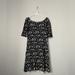 J. Crew Dresses | J. Crew Women’s Black And White Patterned 3/4 Sleeve Dress S | Color: Black/White | Size: S