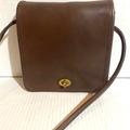 Coach Bags | Coach Brown Distressed Vintage Leather Shoulder Handbag | Color: Brown | Size: Os