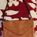 J. Crew Bags | J.Crew Leather Envelope Chain Strap Clutch Purse In Brown | Color: Brown/Tan | Size: 11x7