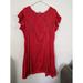 Free People Dresses | Free People Red Beaded Holiday Party Dress, Sz L | Color: Red | Size: L