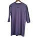 Adidas Dresses | Adidas Moment Tech 3/4 Sleeve Purple Dress Racer Stripe Sleeves Womens Large | Color: Purple | Size: L