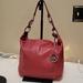 Michael Kors Bags | Euc Michael Kors Shoulder Tote, Medium- Deep Red!! | Color: Cream/Red | Size: Os