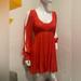 Free People Dresses | Free People Tatiana Red Beaded Swing Dress Size 4 | Color: Red | Size: 4