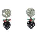 Gucci Jewelry | Gucci Earrings With Strawberry And Interlocking G | Color: Black/Silver | Size: Os