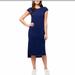 Jessica Simpson Dresses | Jessica Simpson Maritime Blue Midi Dress | Color: Blue | Size: L