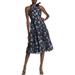 Kate Spade Dresses | Kate Spade Prairie Rose Print Velvet Dress | Color: Black/Blue | Size: 6