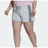 Adidas Shorts | Adidas Training Shorts Womens Plus Zoe Saldana Aeroready Halo Blue Size 3xl Xxxl | Color: Blue | Size: 3x