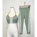 Adidas Pants & Jumpsuits | Adidas | Mint Green 3 Stripes, Matching Set, Sports Bra And Leggings Sz. S | Color: Green/White | Size: S