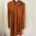 Free People Dresses | Free People Burnt Orange Tiered Midi Dress Sz Medium | Color: Orange | Size: M