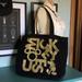 Disney Bags | Disney Parks Black Canvas Mickey Tote W/Gold Print | Color: Black/Gold | Size: Os