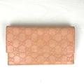 Gucci Bags | Gucci Gg Guccissima Leather Trifold Wallet | Color: Pink | Size: Os