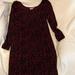 Jessica Simpson Dresses | Jessica Simpson Maternity Stretch Sweater Dress, Long Sleeve, Black Maroon M | Color: Black | Size: Mm