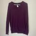 J. Crew Sweaters | J Crew Men L V Neck Sweater Slim Fit Merino Wool Long Sleeve Purple Stretch Knit | Color: Purple | Size: L