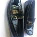 Louis Vuitton Shoes | 100% Authentic Louis Vuitton Black Vernis Moccasin Loafers (Used) | Color: Black | Size: 6