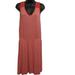 Anthropologie Dresses | Deletta Women's Dress L Red White Sleeveless Stretch Janie Jersey Anthro | Color: Red | Size: L