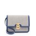 Burberry Bags | Burberry Canvas Leather Tb Small Shoulder Bag | Color: Blue/White | Size: 8.25" (L) X 3.00" (W) X 6.25" (H)