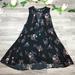 Free People Dresses | Free People Boho Floral Dress | Color: Black/Brown | Size: Xs