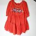 Free People Dresses | Free People Sunbeams Embroidered Off Shoulder Dress Size M | Color: Red | Size: M