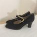 Gucci Shoes | Gucci Mary Jane Suede Black Pumps Sz.8b | Color: Black | Size: 8