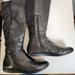 Nine West Shoes | Leather Fashion Knee High Boots Flat Heel Nine West Womens 7 1/2 M Black | Color: Black | Size: 7.5 M