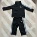 Adidas Matching Sets | Adidas 2 Piece Baby Track Suit Black And White (Size 6 Months) | Color: Black/White | Size: 6mb