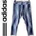 Adidas Pants & Jumpsuits | Adidas Capri Leggings Abstract Print Running Gym Cropped Tights Yoga Pants M | Color: Gray | Size: M