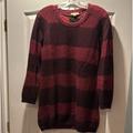 Burberry Sweaters | Burberry Brit Burgundy Striped Wool Sweater | Color: Purple/Red | Size: M