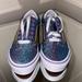 Vans Shoes | Girls Purple Glitter Vans Size 11us New Worn One Time No Box | Color: Gold/Purple | Size: 11g