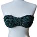 J. Crew Intimates & Sleepwear | J.Crew Bandeau Ruffle Bikini Top Teal Size 32b | Color: Green | Size: 32b