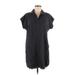 Thread and Supply Casual Dress - Shirtdress: Black Dresses - Women's Size Medium