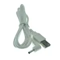 Spina adattatore di alimentazione CC USB Converti in 3,5X1,35 mm 3,5*1,35 mm Jack ad angolo retto a forma di L nero con cavo connettore Cavo 1 m Bianco