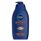 Nivea Men Sport Body Wash for Men with Revitalizing Minerals Men Body Wash 30 Fl Oz Pump Bottle