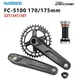 Shimano deore fc m5100 original kurbel 1x1 0/11 geschwindigkeit/36t kurbel kettenring bb52 soporte