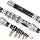 Carbon Telescopic Fishing Rod 1.5m 1.8m 2.1m 2.4m Spinning Fishing Rods Travel Sea Boat Rock Fishing