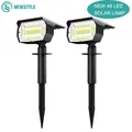 Solar Spot Lights Outdoor 48/56 LED 2-in-1 Solar Landscape Spotlights Solar Security Lights