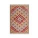 Chouhan Rugs Kilim Rug Wool Jute Rug Bohemian Rugs Jute Rug Wool Rug Kilim Dhurri Wool and Jute Rug Handmade Kilim Dhurrie Rug Traditional Indian Wool Jute Rugs ( 5x8 Ft ) (KILM-12)