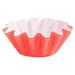 Angfeng Flower-shaped Cake Paper Cup Wax Melt Warmer Liner Candle Liner Leakproof Tray Popper Cup Bread Bottom Tray Thickened Paper Cup(Red)