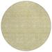 Addison Rugs Chantille ACN703 Beige 8 x 8 Indoor Outdoor Round Area Rug Easy Clean Machine Washable Non Shedding Bedroom Entry Living Room Dining Room Kitchen Patio Rug