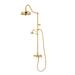 Randolph Morris Mason Hill Collection Exposed Porcleain Handle Shower Set with Handshower RMHL1-PB