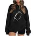 AOOCHASLIY Fall Clothes Football Sweatshirt For Women Mama Sweatshirt Long Sleeve Hoodies Lightweight Sweatshirts For Women