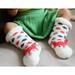 eczipvz Toddler Socks Baby Boy Girl Christmas Santa Deer Ankle Crew Socks with Grips Toddler Kids Unisex Lined Boys Socks (E One Size)