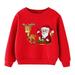 Felwors Coat For Kids Christmas Kids Child Baby Boys Girls Letter Long Sleeve Cute Cartoon Sweatshirt Tops Xmas Outfit Multi-color