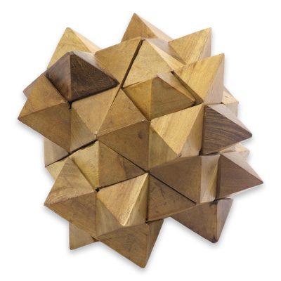 Teakwood puzzle, '3D Star'