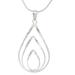 Polished Sterling 925 Fair Trade Pendant Necklace 'Lotus Flame'