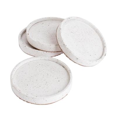 Speckled Circles,'Molded Cement Round Coasters in ...