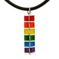Pride of Mexico,'Unisex Enameled Sterling Silver Pride Necklace'