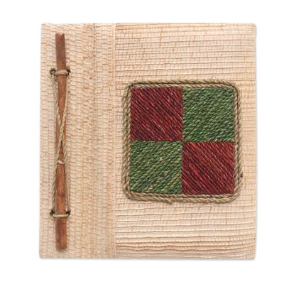 'Eco-Friendly Handcrafted Natural Fiber Journal from Bali'